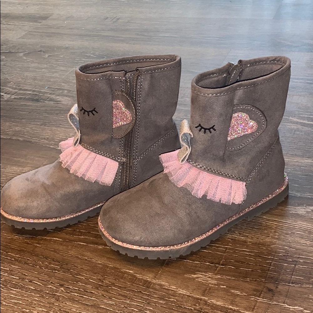 Cute Gray Elephant Tutu Boots in girls sz 11